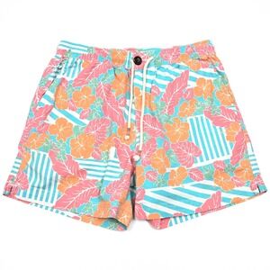 Chubbies Shorts Mens‎ Medium Floral Athleisure Performance Lounge Wear Preppy